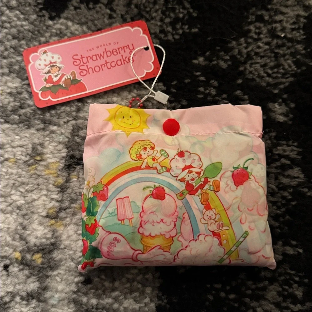 Cute & Sweet Strawberry Shortcake Graphic Print Tote Bag NEW 🏷️